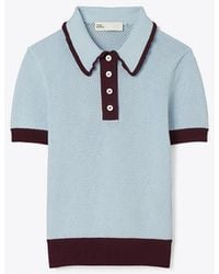 Tory Burch - Viscose Pointelle Sweater - Lyst