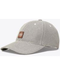 Tory Burch - Two-Tone Canvas Baseball Cap - Lyst