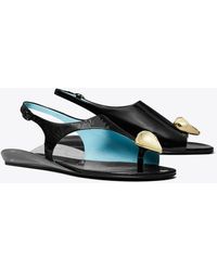 Tory Burch - Architectural Slingback Thong Sandals - Lyst