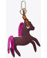 Tory Burch - Leather Horse Bag Charm - Lyst