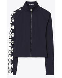 Tory Burch - Nylon Logo Zip Top - Lyst