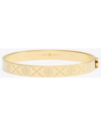 Tory Burch - Icon T Monogram Hinge Bracelet - Lyst