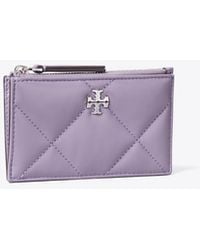 Tory Burch - Kira Diamond Quilt Zip Card Case - Lyst