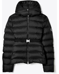 Tory Burch - Tory Burch Belted Down Jacket - Lyst