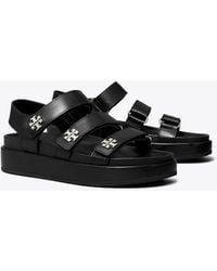 Tory Burch - Kira Burch Triple-Strap Sandal - Lyst