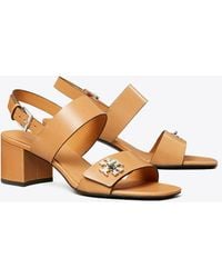 Tory Burch - Turnlock Heeled Sandal - Lyst