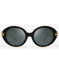 Tory Burch - Eleanor Oval Sunglasses, One Size - Lyst