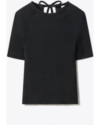 Tory Burch - Ribbed Cotton Pullover - Lyst