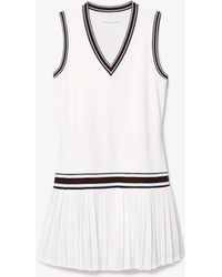 Tory Sport V-neck Tennis Dress - White