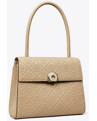 Tory Burch - Small Deville T Monogram Leather Bag - Lyst