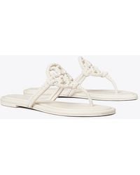 Tory Burch - Miller Knotted Pearl Sandal - Lyst
