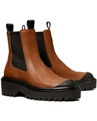 tory burch chelsea lug sole ankle boot