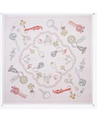 Tory Burch - Rattles Silk Square Scarf - Lyst
