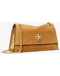 Tory Burch - Mini Kira Turnlock Suede Shoulder Bag, One Size - Lyst