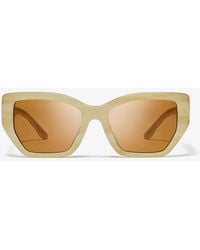 Tory Burch - Kira Oversized Geometric Sunglasses - Lyst