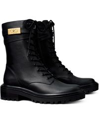 tory burch white boots