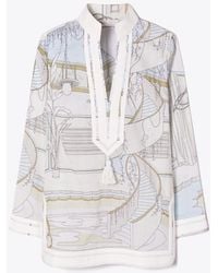 Tory Burch - Printed Tory Tunic - Lyst