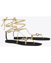 Tory Burch - Linked Lace-Up Sandal - Lyst