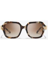 Tory Burch - Eleanor Square Sunglasses - Lyst