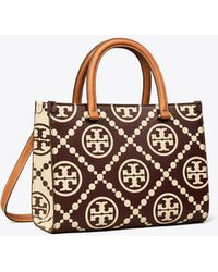 Tory Burch - Embossed Leather Contrast Top-Handle Tote - Lyst