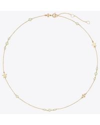 Tory Burch - Delicate Moondance Pearl And Star Necklace - Lyst