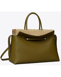 Tory Burch - Large Mercer Pebbled Satchel - Lyst
