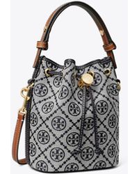 Tory Burch - Mini Bucket Bag T Monogram - Lyst