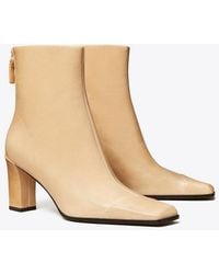 Tory Burch - Asymmetric Cap-Toe Ankle Boot - Lyst