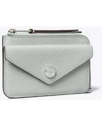 Tory Burch★PEBBLE ENVELOPE ZIP CARD CASE Pebble Envelope Zip Card Case: Women's Designer Card Cases