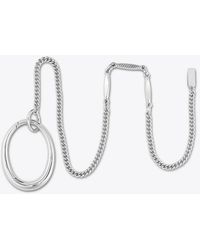 Tory Burch - Pierced Ring With Chain, One Size - Lyst