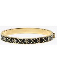 Tory Burch - Icon T Monogram Hinge Bracelet - Lyst