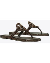 Tory Burch - Miller Crystal Knotted Sandal - Lyst