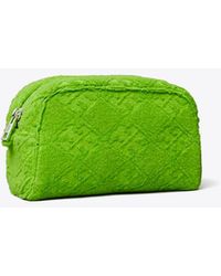 Tory Burch - T Monogram Terry Pouch, One Size - Lyst
