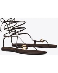 Tory Burch - Linked Lace-Up Sandal - Lyst