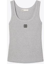 Tory Burch - Cotton Scoop Tank - Lyst