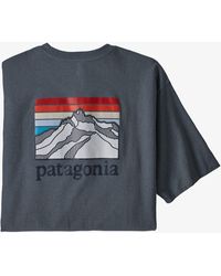 Patagonia Line Logo Ridge Pocket Responsibili tee Sumac Red for