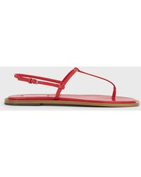 TOTEME - T-Strap Nappa Sandals - Lyst