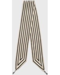 TOTEME - Striped Sunglasses Scarf Ecru - Lyst