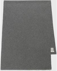 TOTEME - Wide Classic Wool Scarf Mid - Lyst