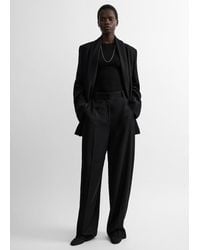 TOTEME - High-Waist Flannel Trousers - Lyst