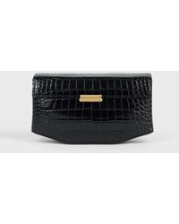 TOTEME - Clip Croco-Embossed Clutch - Lyst