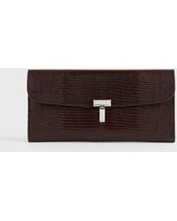 TOTEME - T-Lock Lizard-Embossed Wallet - Lyst
