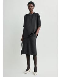 TOTEME - Twill Suit Skirt Charcoal - Lyst
