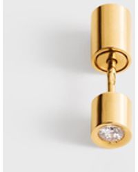 TOTEME - Bezel Diamond Earring 18Kt - Lyst