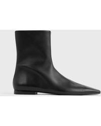TOTEME - Zipped Leather Chelsea Boots - Lyst