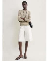 TOTEME - Denim Board Shorts - Lyst