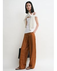 TOTEME - Monogram Silk Pj Bottoms - Lyst