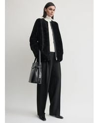 TOTEME - Zipped Teddy Shearling Jacket - Lyst