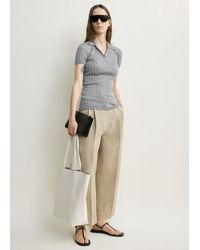 TOTEME - Ribbed Cashmere Silk Polo - Lyst