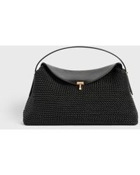 TOTEME - T-Lock Woven-Leather Top Handle - Lyst